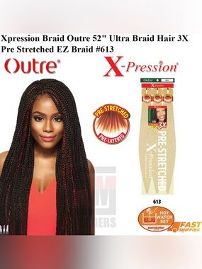 Pre-Stretched 52" Ultra Braid Hair - #613